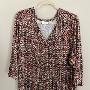 J. Jill jersey button-up dress